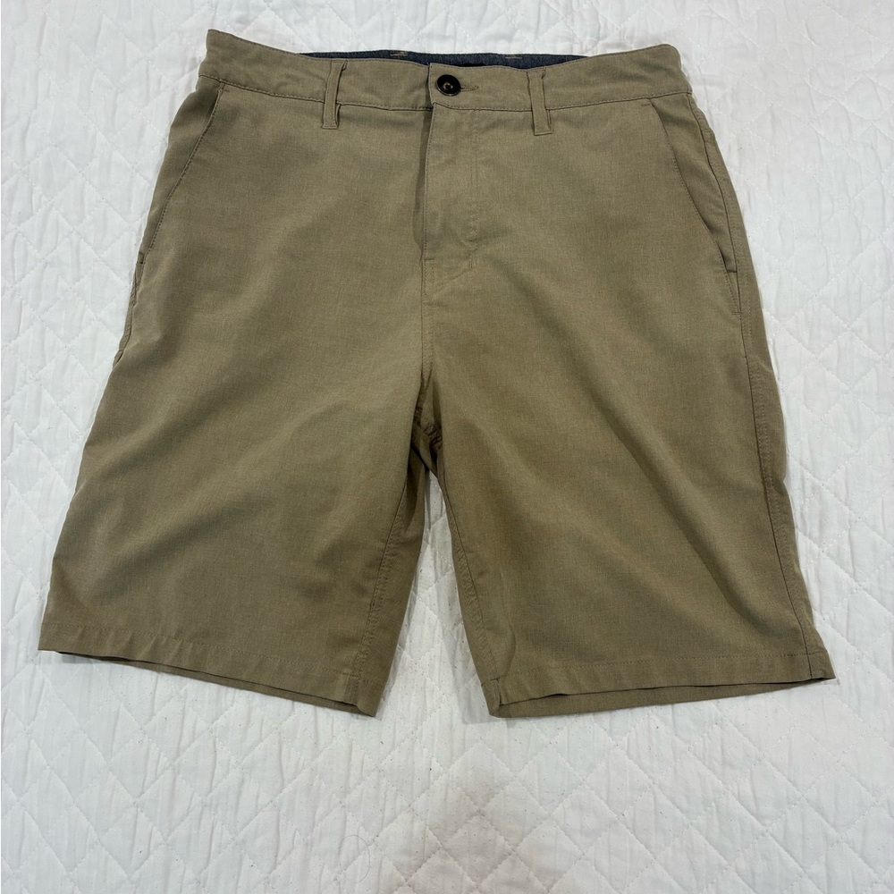 Men's Hurley Phantom Hybrid Chino Shorts Khaki Tan Quick Dry Stretch 30